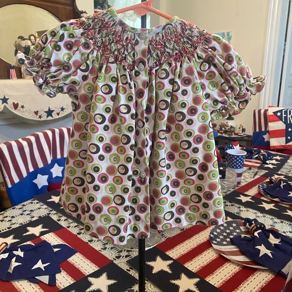 Smocked Giraffe Infant Girls Smocked Dress size 9 months - Picture 15 of 16